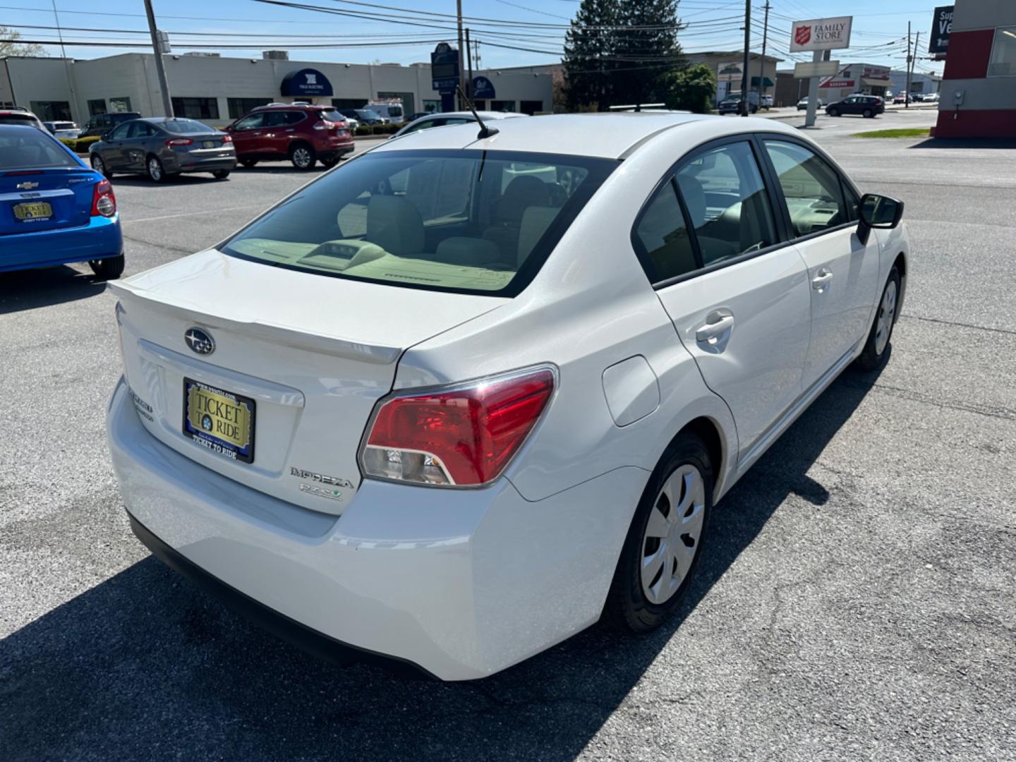 2016 WHITE Subaru Impreza 2.0i PZEV CVT 4-Door (JF1GJAA68GH) with an 2.0L H4 DOHC 16V engine, CVT transmission, located at 1254 Manheim Pike, Lancaster, PA, 17601, (717) 393-9133, 40.062870, -76.323273 - Photo#4